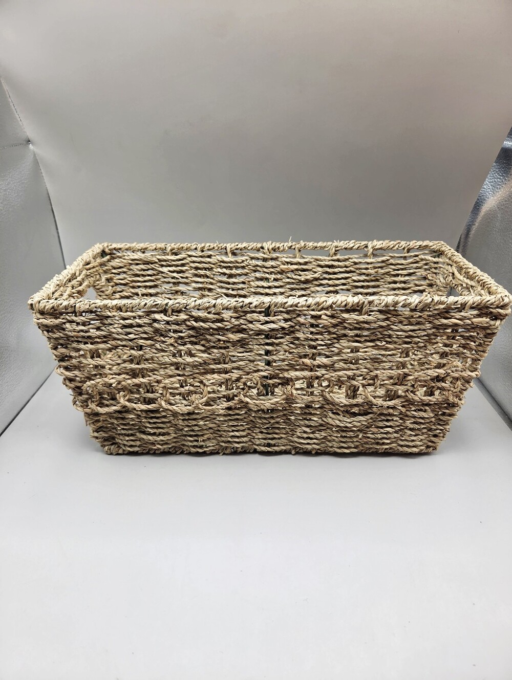 Woven Seagrass Storage Basket - Natural - Picture 2 of 6